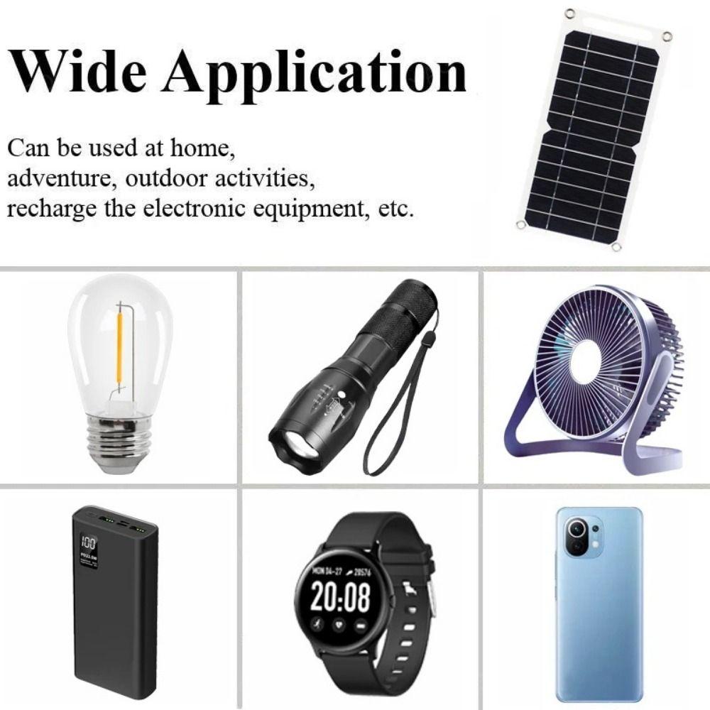 5V 6W USB Solar Charger Panel with USB Output Portable Solar System For Mobile Phone Power Bank