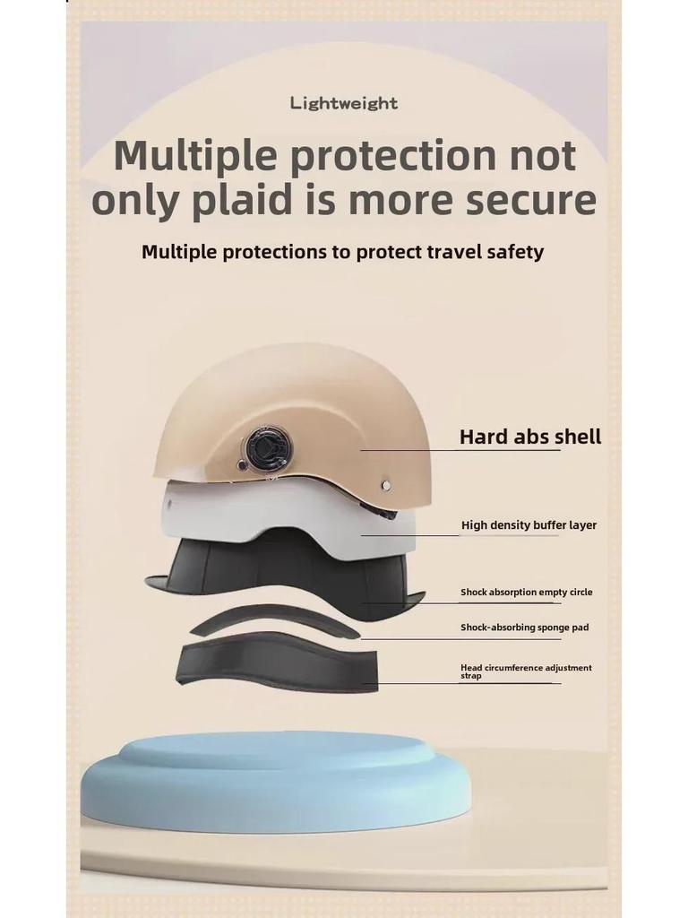 Сертифицированный 3C ветрозащитный и солнцезащитный шлем для электровелосипеда на все времена года - небьющийся полушлем для мужчин и женщин