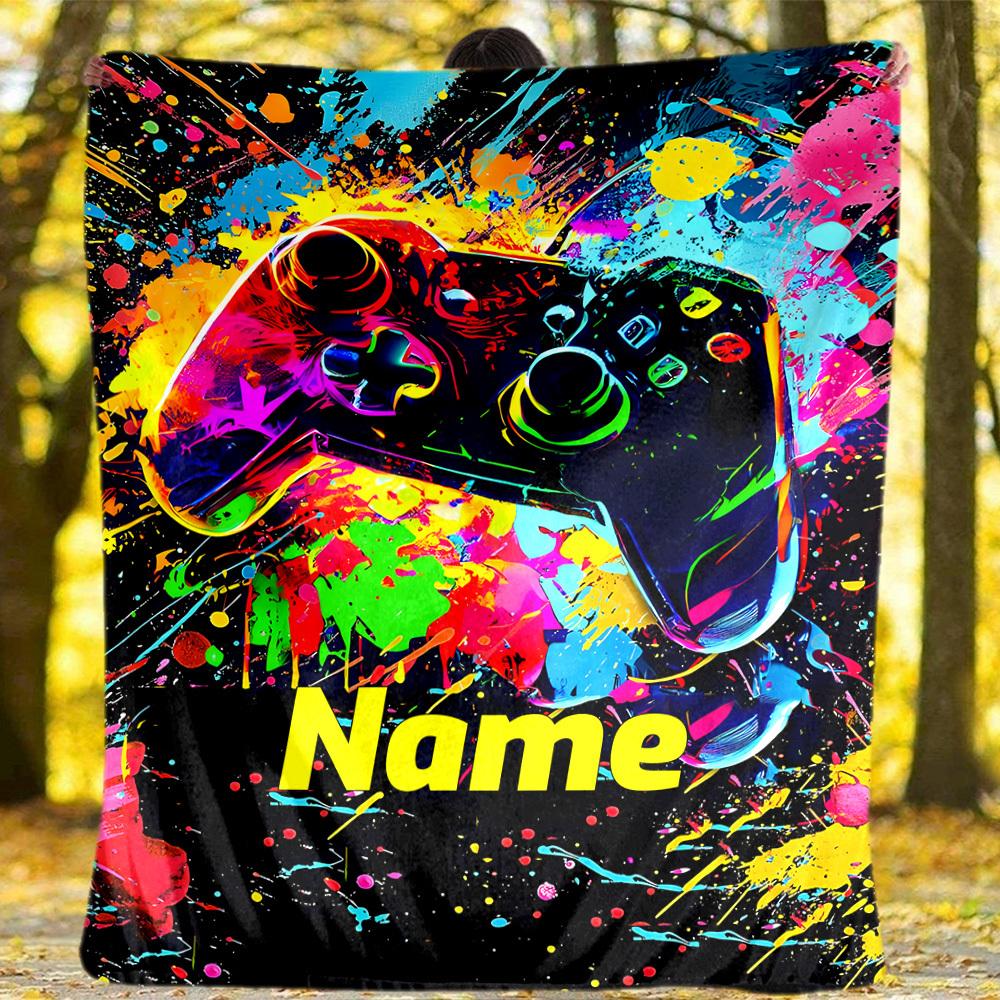 Outdoor Customize Your Name Blanket Comfortable Soft Lightweight Allseason Multipurpose Blanket For Travel Camping Picnics Sofa Office Bed Living Room
