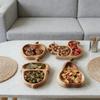Деревянная миска для ореховых закусок Деревянная тарелка для закусок Деревянный поднос для закусок Блюдо для подачи сыра Форма белки Миска для орехов для сосисок