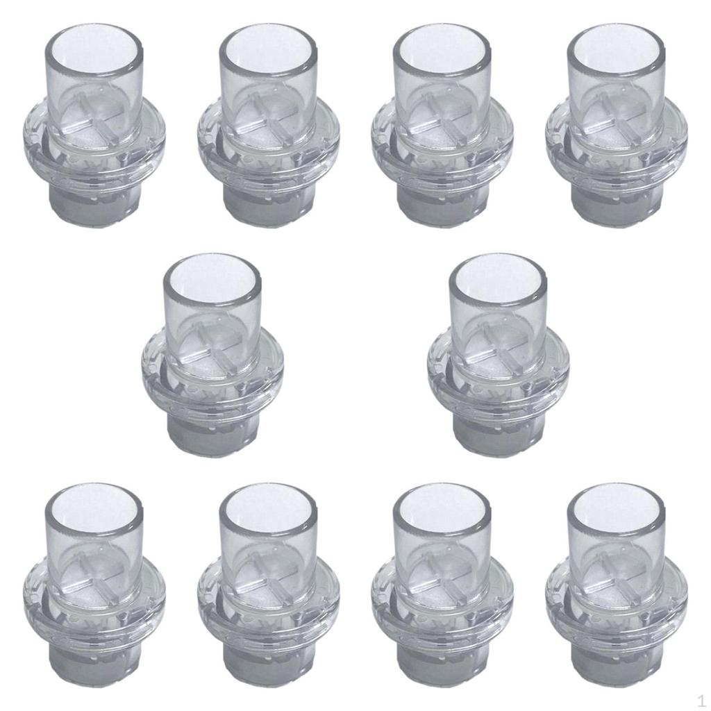 10x CPR Mask Replacement Single Way Valve First Aid Supplies for Hospital