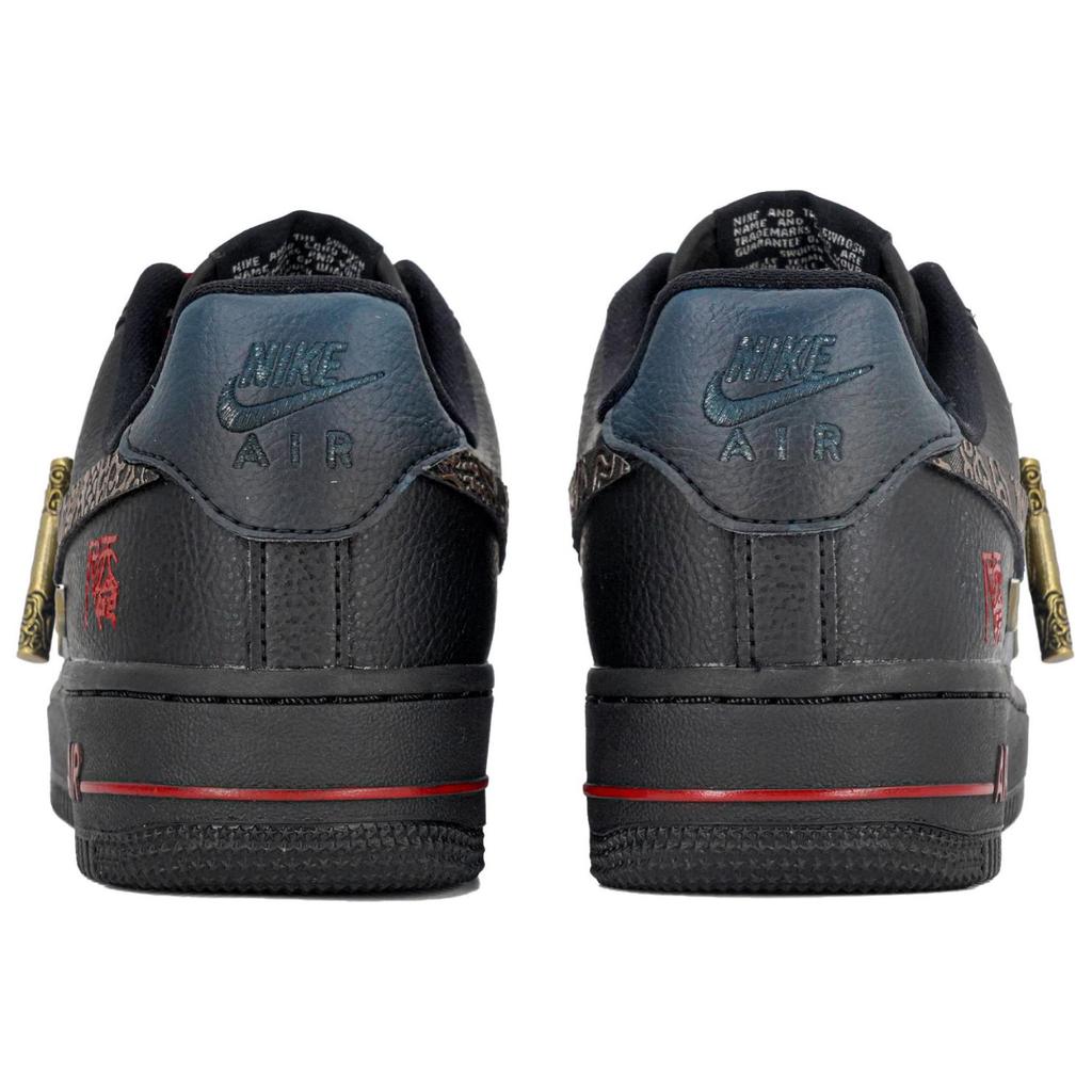 Nike Nike Air Force 1 Нескользящие Устойчивые к истиранию Низкие Кеды для скейтбординга Унисекс Черный Золотой CW2288-001(Team113-S-BOX)