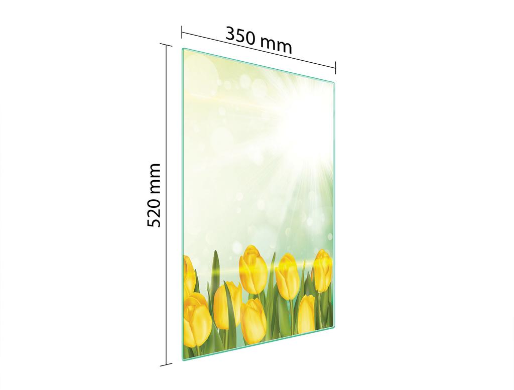 SZKLANA DESKA DO KROJENIA 35x52 TULIPANY