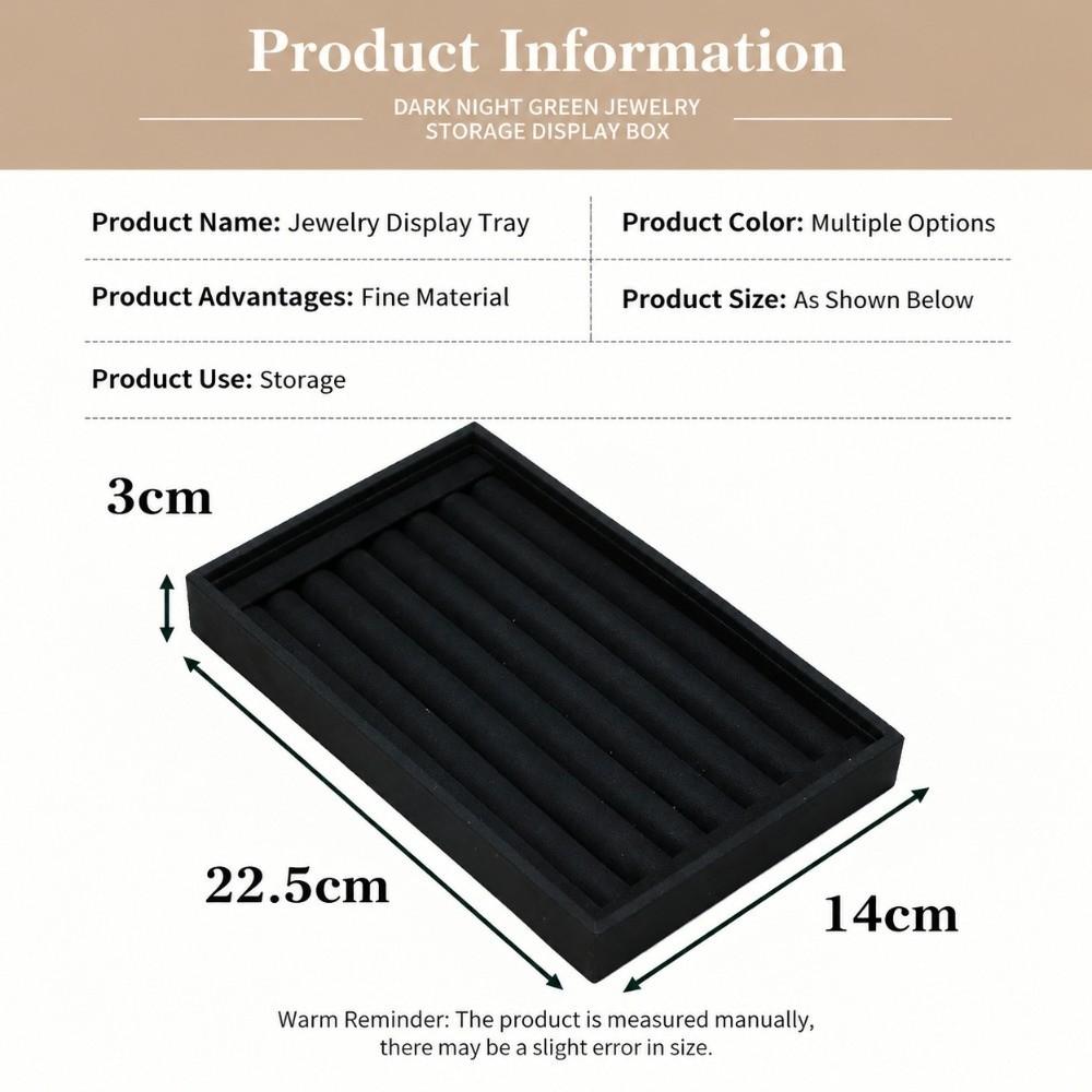 10 Slots Ring Holder Velvet Surface Jewelry Stand New Jewelry Display Tray Retail Showcase