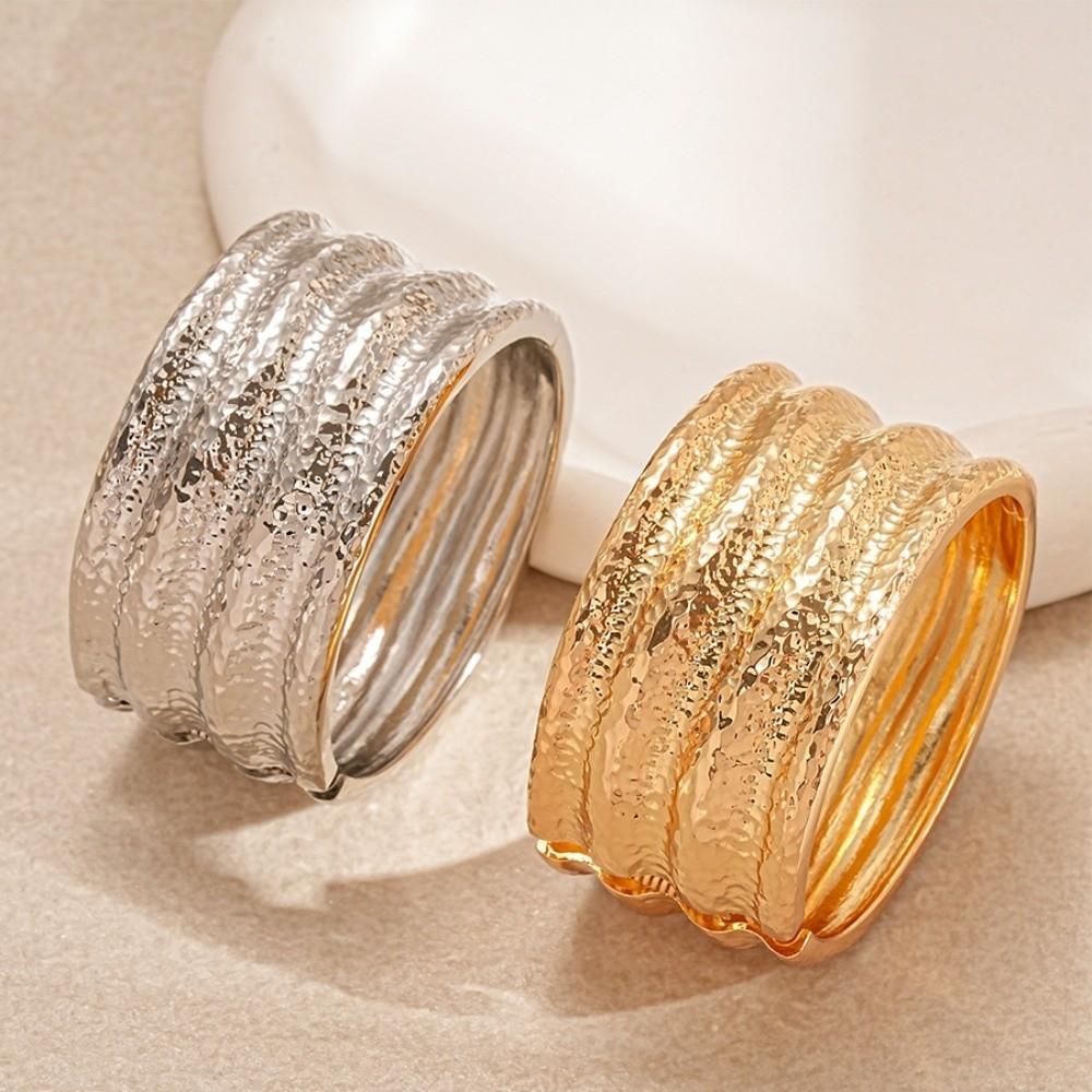 Metal Wide Open Bangle Europe American Style Exaggerated Bracelet Exaggerated Cuff Bangles Girls