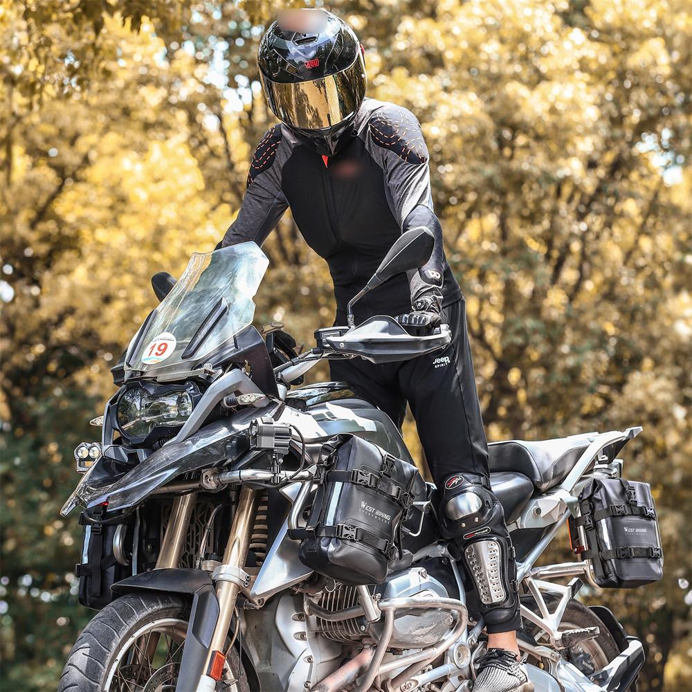 Motorcycle Bumpers Bag Waterproof 5L Motorcycle Side Frame Bag Motorcycle CrashBar Bag Universal