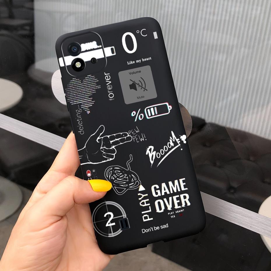 Красивый узор Чехол для телефона Для Realme C11 2021 C 11 2020 RMX2185 Макарон Силиконовые Мягкие Чехлы Обложка Для Realme C11 (2021) RMX3231