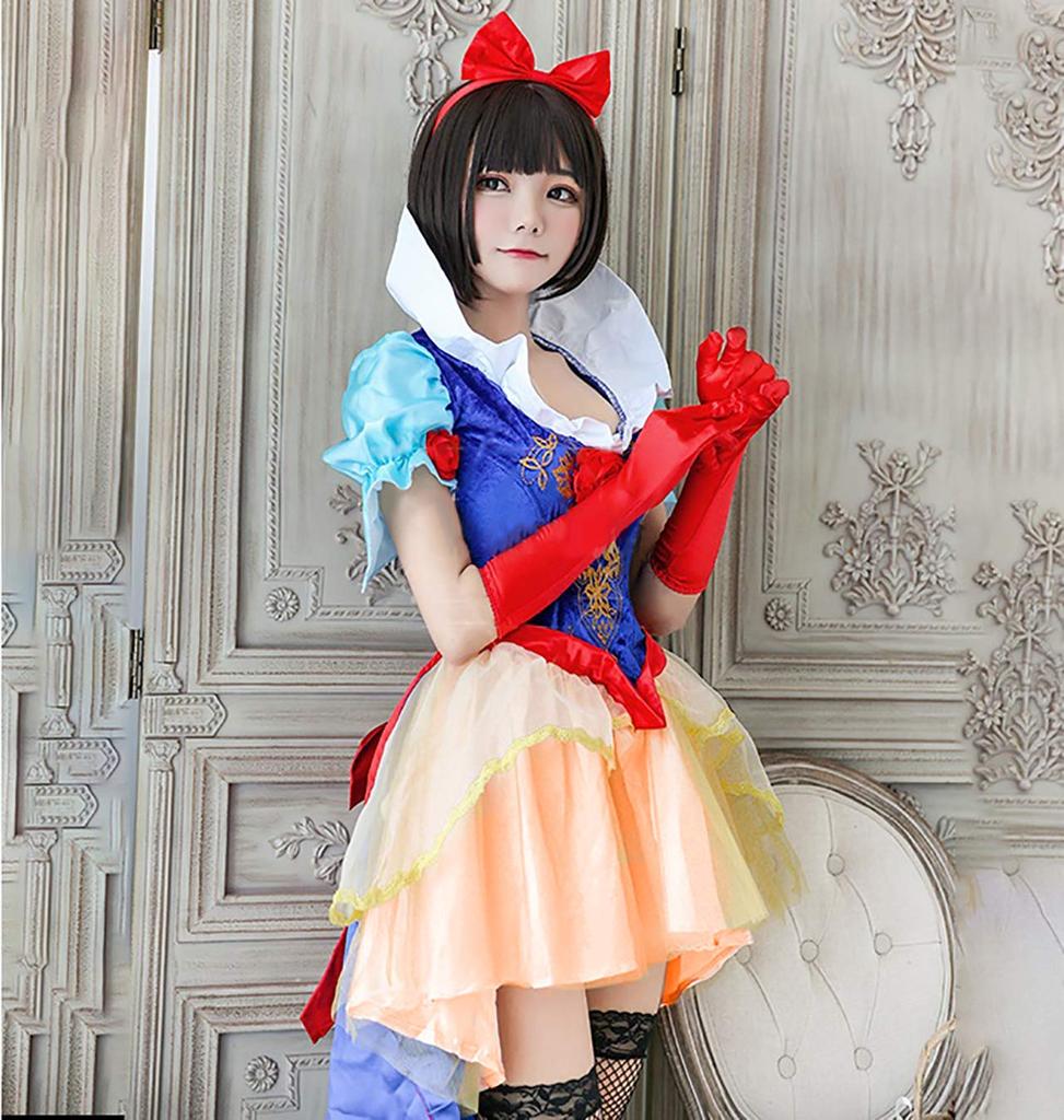 [Milky Time] Snow White Cosplay Halloween Costume, Adult Princess, Sexy, SnowWhite