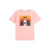 Shiba Inu Sunglasses Print Crew Neck T-Shirt Men Tops Pink CT6313-697