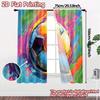 2pcs, 2D FLAT PRINTING Curtains (Without Rod) Soccer Splash Print Popular Curtains Fabric Curtains Thermal Insulation, and Room