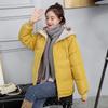Cotton-padded Women's Short New Winter Clothes Loose Plus Size Cotton-padded Jacket Thickened Students Hooded Cotton-padded Jacket.