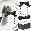 24pcs DIY Thank You Card Mini Size Gift Labels Handwritten Packaging Decoration Tags Restaurant Use