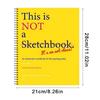 This Is Not a Sketchbook It's an Art Class Drawing Book with Lined Blank Pages for Kids Adults Easy Step Practices Sketchpa