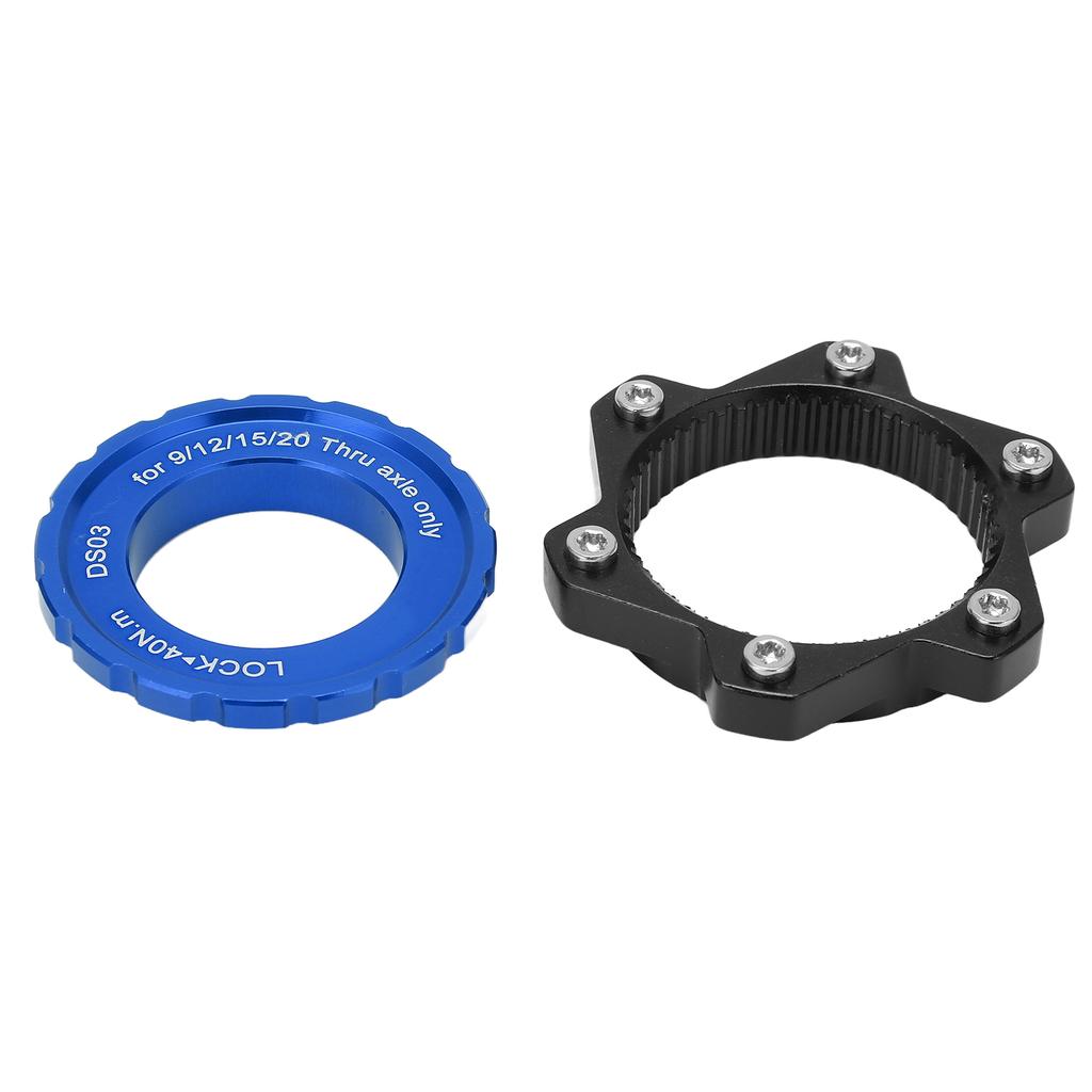 Centerlock to 6 Fitting Adapter Lockring Aluminium Alloy Axle Hub Adapter for Thru Axle Hub