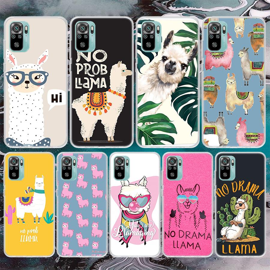Lama Llama Alpacas Soft Phone Case For Xiaomi Redmi Note 12 12S 13 14 11 11S 10 Pro 10S 11T 11E Plus 14Pro Pattern Cover Note 12