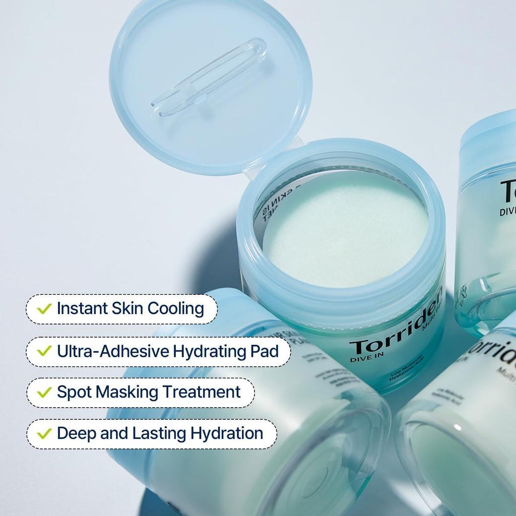 TORRIDEN DIVE-IN Мульти-пэды с низкомолекулярной гиалуроновой кислотой 160мл 80шт