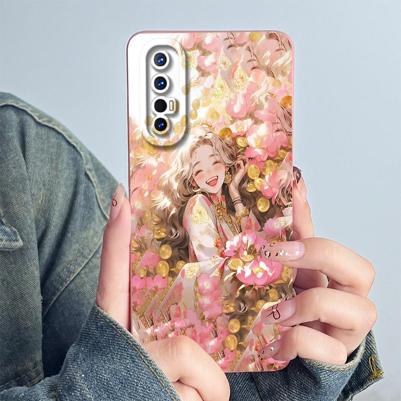 Чехол для телефона OPPO Find X2 Neo / Reno3 Pro 5G CPH2009 Силиконовый Сладкий Расписной Мультяшный Funda Прекрасный Печатный Coque Корпус