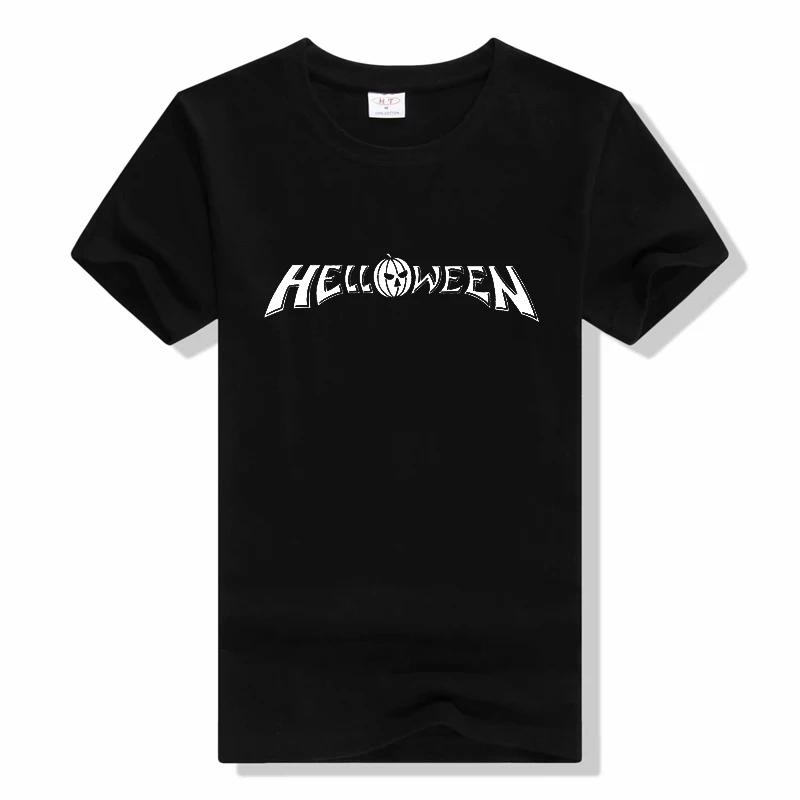 Helloween Group Music- Show Original Title Mens T Shirts Summer Fashion T-shirt Men Cotton Tees Short Sleeve O-neck Tshirt