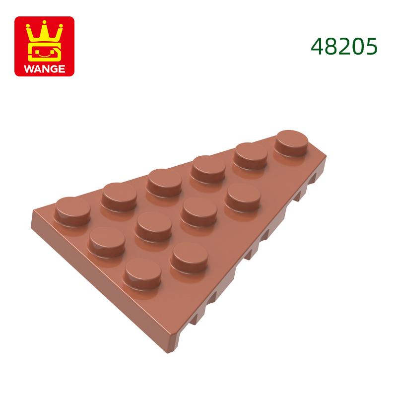 Нетоксичные 50 шт./лот 48205 4x6 Клин Правая пластина Строительные блоки Moc Классические аксессуары Совместимые с Кирпичными игрушками Подарочная коробка для детей