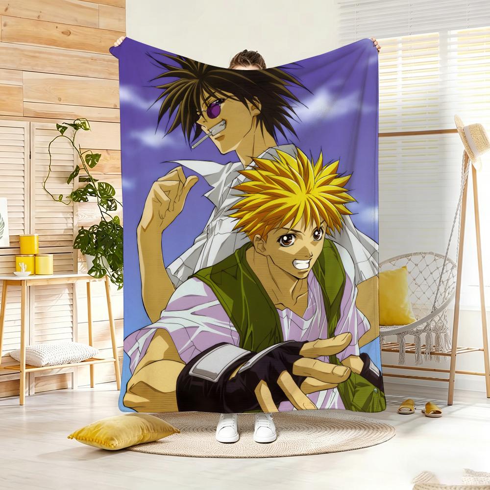 Urban Superpower Anime GGetBackers Throw Lightweight g Flannel Blanket Soft Skinfriendly for Summer Cooling