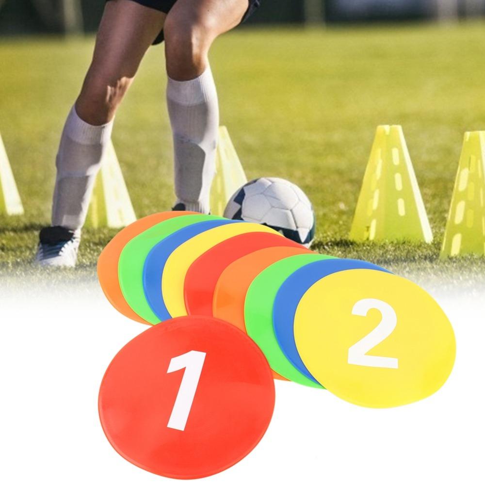 11PCS TPE Training Discs Round Flat Field Markers Durable Spot Markers Classroom Games