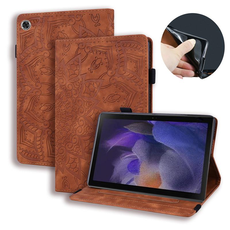 Чехол для Samsung Galaxy Tab A9 Plus 11 дюймов 2023 чехол с тиснением 3D Flower Cat Wallet Stand Cover для Galaxy Tab A9 Plus чехол Funda