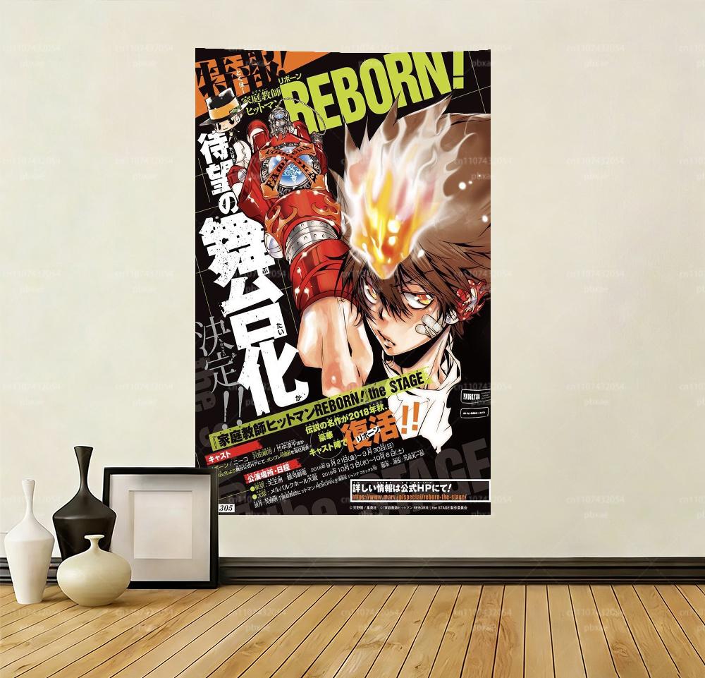 1 шт. Настенный гобелен KKatekyo HHitman RReborn Аниме Манга Настенное украшение для спальни общежития гостиной Декор для фанатов