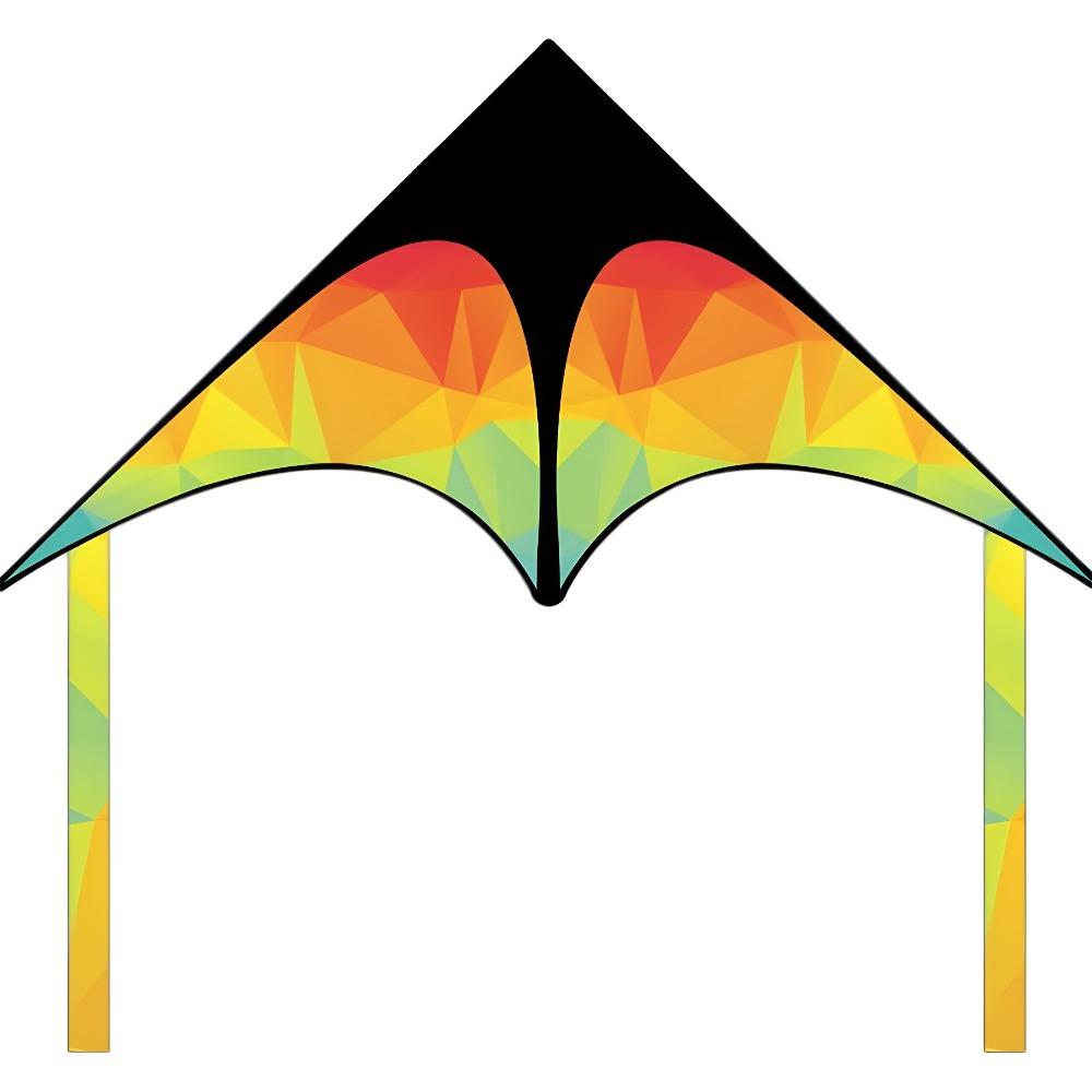 Длинный хвост, большой дельта-воздушный змей, двуххвостый пластиковый летающий Игрушка, красочный, простой в управлении воздушный змей, друг, игра