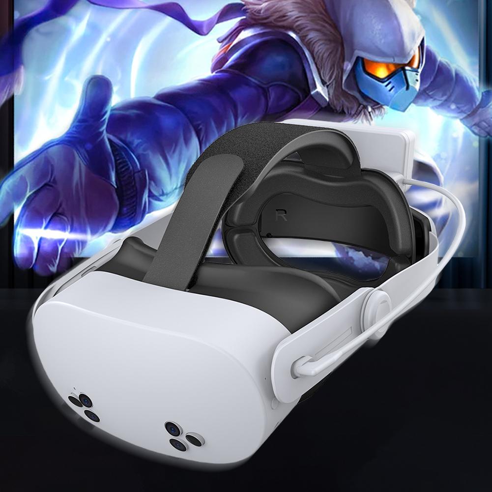 Комфортный ремешок VR с аккумулятором 18500 мВтч Уменьшение давления на лицо Сбалансированное распределение веса для Meta Quest 3S для Meta Quest 3