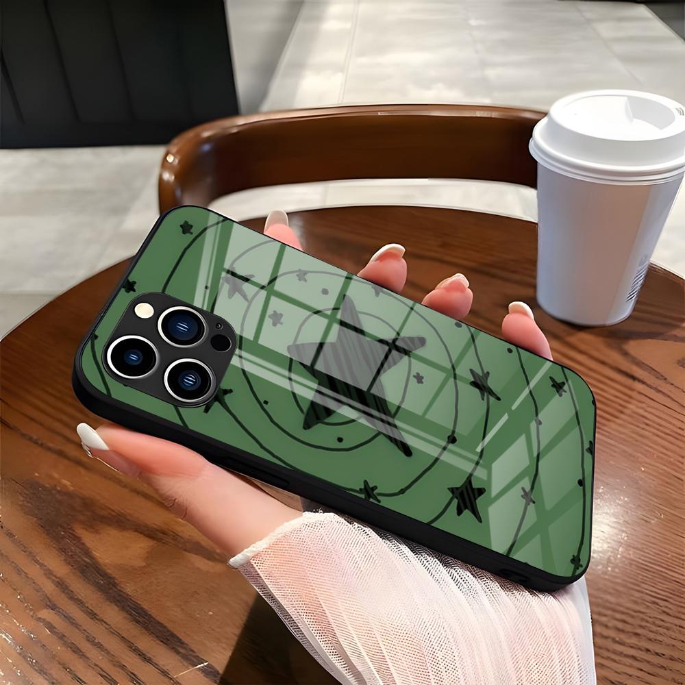 Чехол для телефона группы G-Green Day для IPhone 17 Pro Max 15 Pro 16 14 Plus 12 13 Mini 11 Pro Ударопрочная стеклянная крышка