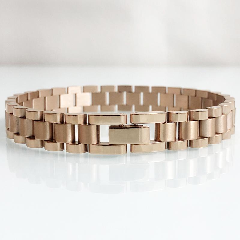 10 мм цепочка для часов, стильные мужские браслеты для женщин и мужчин, женские позолоченные браслеты из нержавеющей стали, колье, мужские ювелирные аксессуары