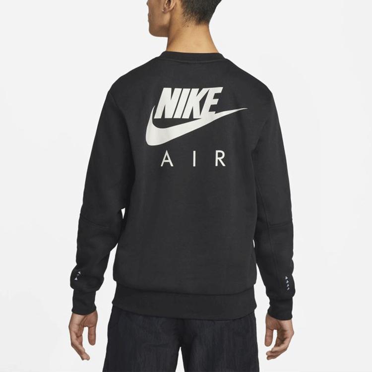 Nike Флисовая толстовка с начесом на спине и буквенным логотипом, мужские топы, черный DM5208-010