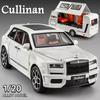 1:20 Rolls Royce Cullinan Alloy Diecast Motor Home Model Toys Car Doors Opened Sound Light Pull Back Vehices Kid's Birthday Gift