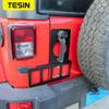 TESIN Автомобильный держатель номерного знака для Jeep Wrangler JK 2007-2017, ручка задней двери, кронштейн для крепления номерного знака, внешний