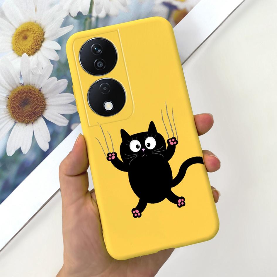 For Honor X7b Case CLK-LX1 CLK-LX2 CLK-LX3 Protective Cover Cute Astronaut Daisy Soft Silicone Funda For HonorX7b X 7B 5G Bumper