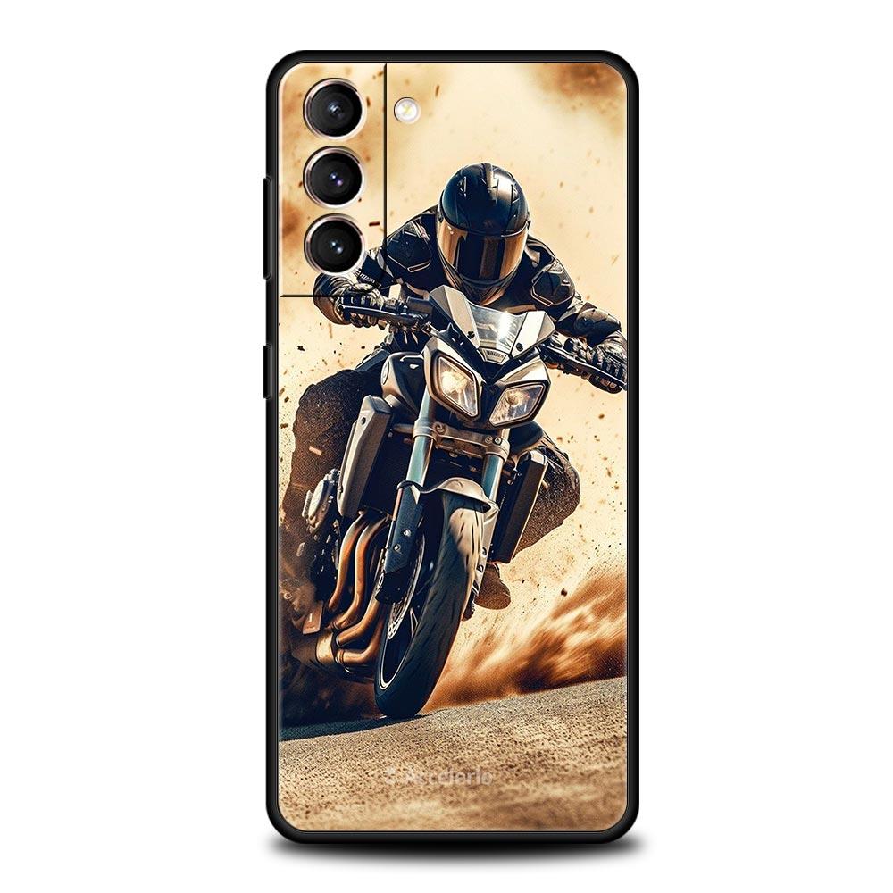 Чехол для телефона для мотоспорта Мотокросс Для Samsung Galaxy S24 S23 S22 S20 Ultra S21 FE 5G S10 S9 Plus S10E S8 Мягкий чехол
