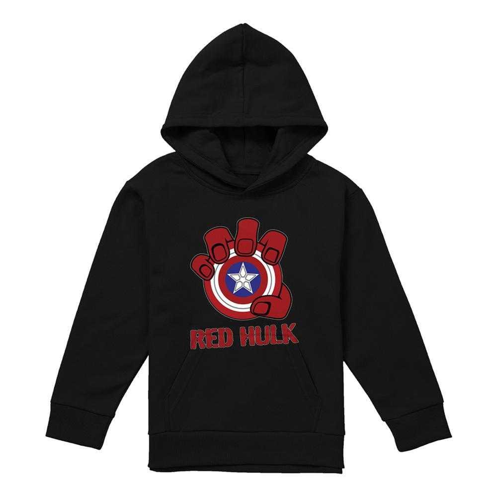 Captain America Childrens/Kids Red Hulk Shield Pull Over Hoodie