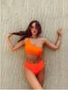 Women's Korean-Style One-Shoulder Halter Backless High-Waist Slimming One-Piece Swimsuit for Resort