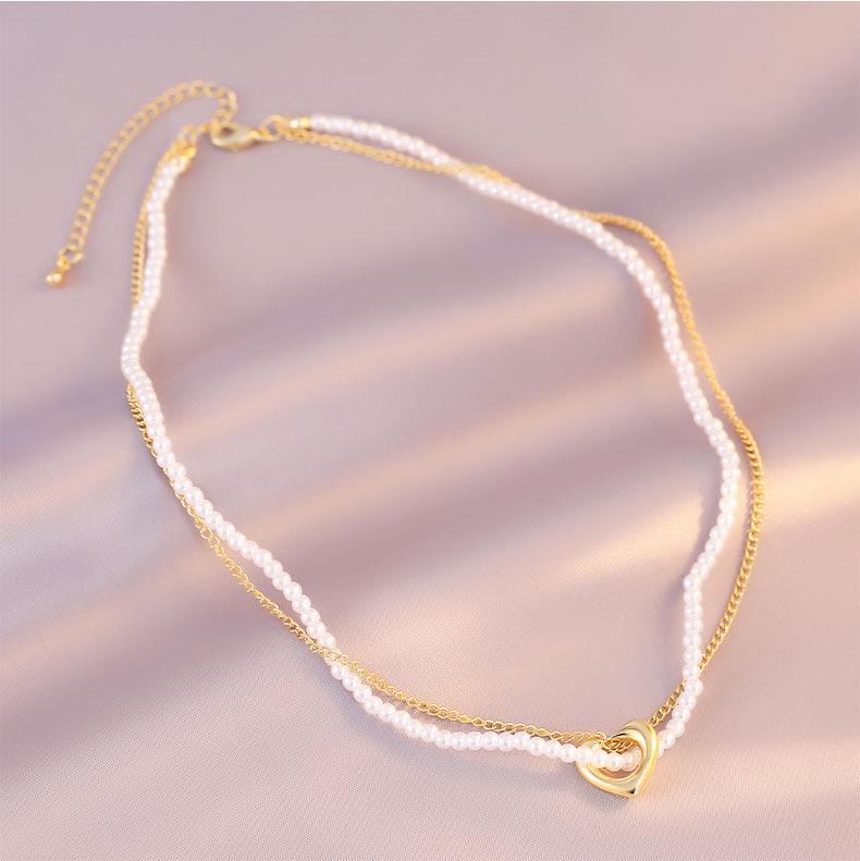 Ретро-ожерелье с жемчугом: Элегантное и универсальное ожерелье на ключицу для женщин