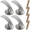 4Pcs Wall Mounted Curtain Holdbacks Zinc Alloy Metal Tiebacks for Living Room Bedroom Drapery Hooks Decorative Curtain Holders