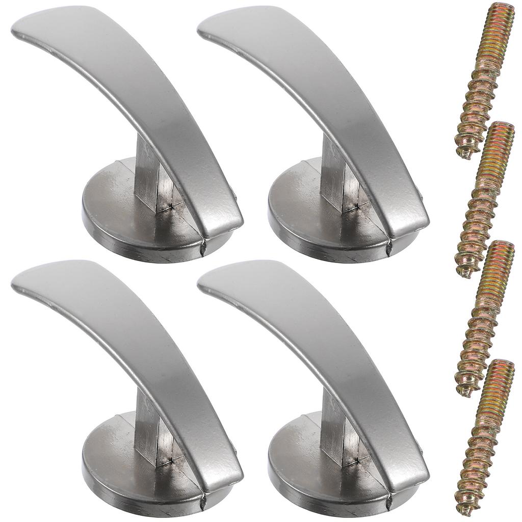 4Pcs Wall Mounted Curtain Holdbacks Zinc Alloy Metal Tiebacks for Living Room Bedroom Drapery Hooks Decorative Curtain Holders
