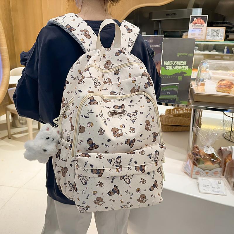 Women's Schoolbag Junior High School Students' Large Capacity Lightweight Travel Backpack Commuter Backpack