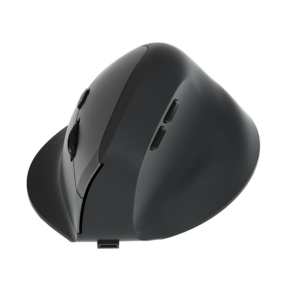 Беспроводная Bluetooth-мышь 2.4G эргономичная мышь 1600DPI 6 кнопок бесшумная перезаряжаемая мышь с USB-приемником для ПК ноутбука
