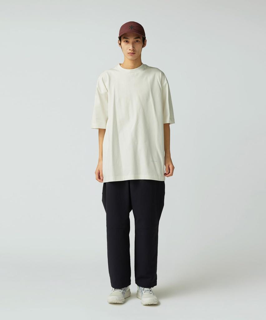 Snow Peak Органический хлопок мерсеризованный короткий размер белая футболка TS-25AU001, рукав, мужская/женская, S,