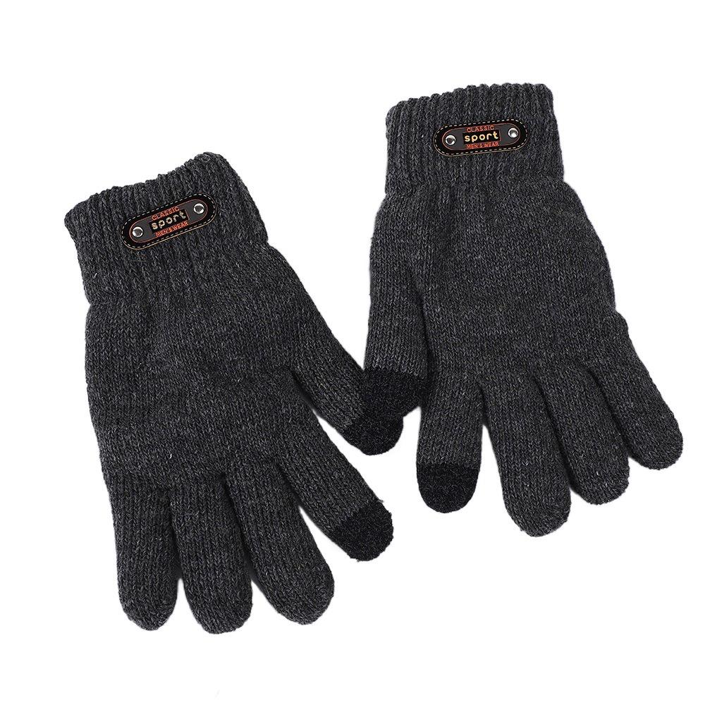 Single/Double-layer Cold-proof Gloves Thick Warm Touch Screen Glove Men's Winter Gloves  Outdoor