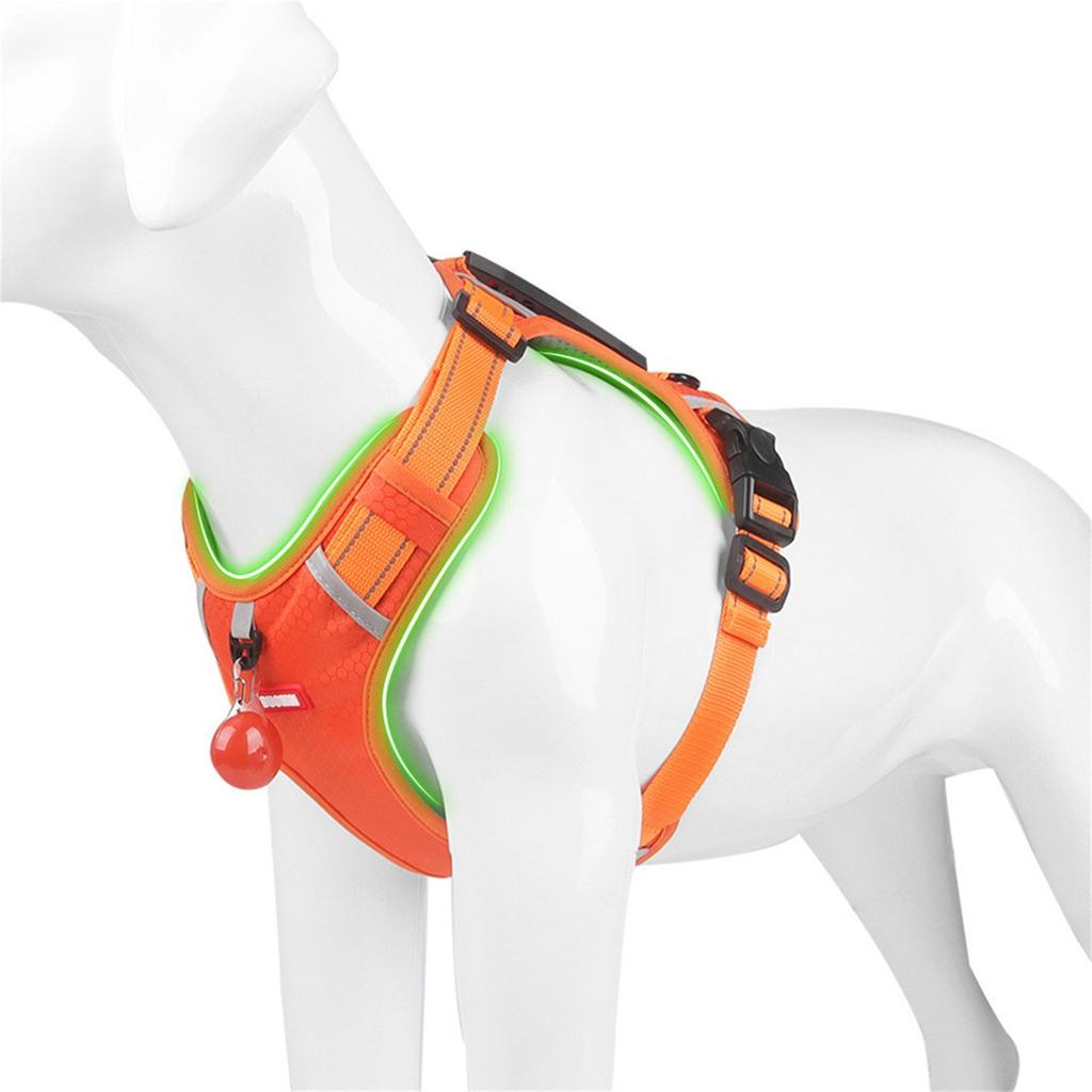 Dog Chest Strap, Adjustable Soft Padded Dog Vest, Easy Walking Reflective Pet Vest For Medium Dogs
