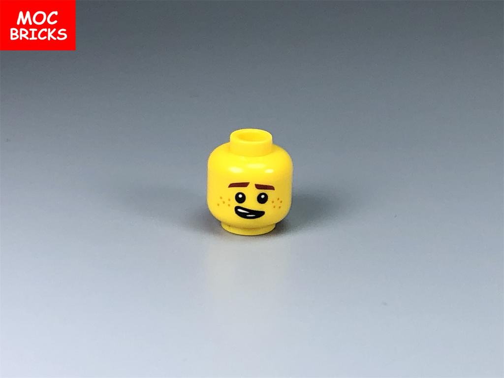 10 шт. Детали MOC Мужская и Женская Фигурка Голова Лицо Выражение DIY Мини Куклы Модель Строительные Блоки Образовательные Игрушки