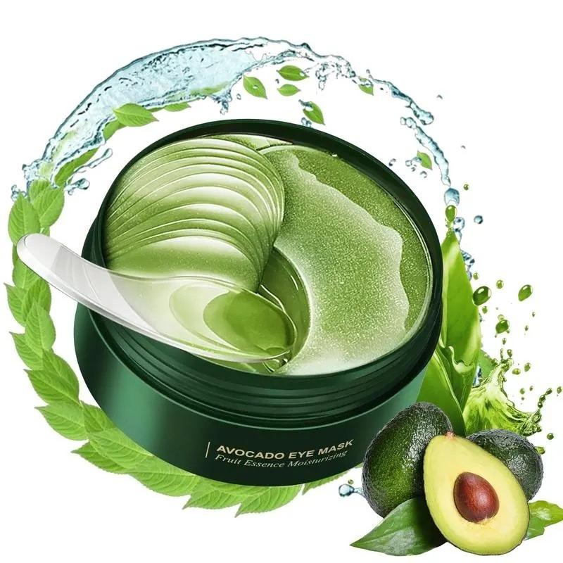 3pc 60 Counts Avocado Under Eye Gel Patches Hydrating Nourishing Eye Mask