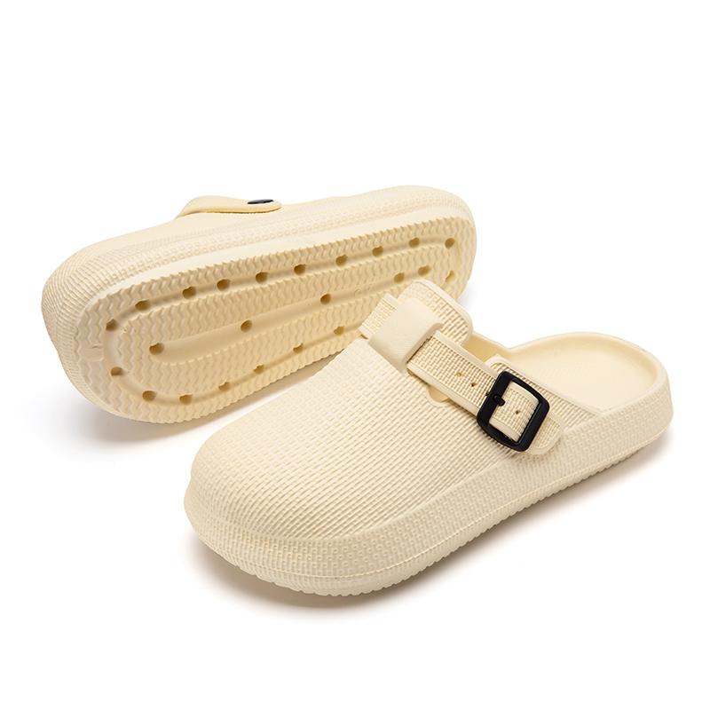 Повседневные нескользящие тапочки EVA с открытым носком для пляжа, душа, весны и лета, повседневная обувь с инновационным дизайном