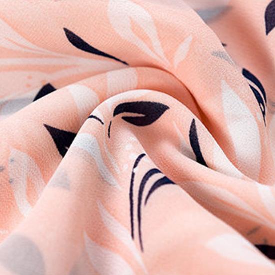 Женское летнее шифоновое струящееся макси-платье, повседневное платье А-силуэта с коротким рукавом и круглым вырезом, длинное платье с цветочным принтом, пляжный сарафан в стиле бохо